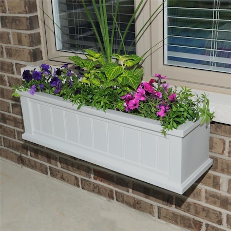 Lawnitator Cape Cod Window Box 3FT White LA2621828